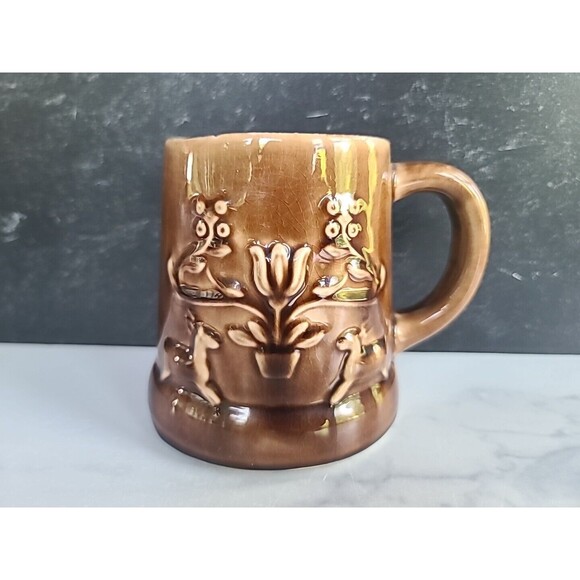 Vintage Brown Boho Coffee Mug - Picture 2 of 11